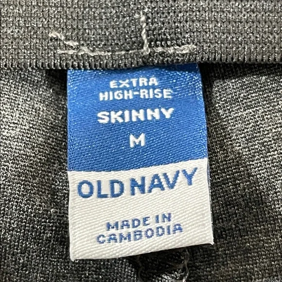 OLD NAVY Extra High-Waisted Stevie Skinny Pants Dark Heather Gray Size M NEW - Picture 8 of 11